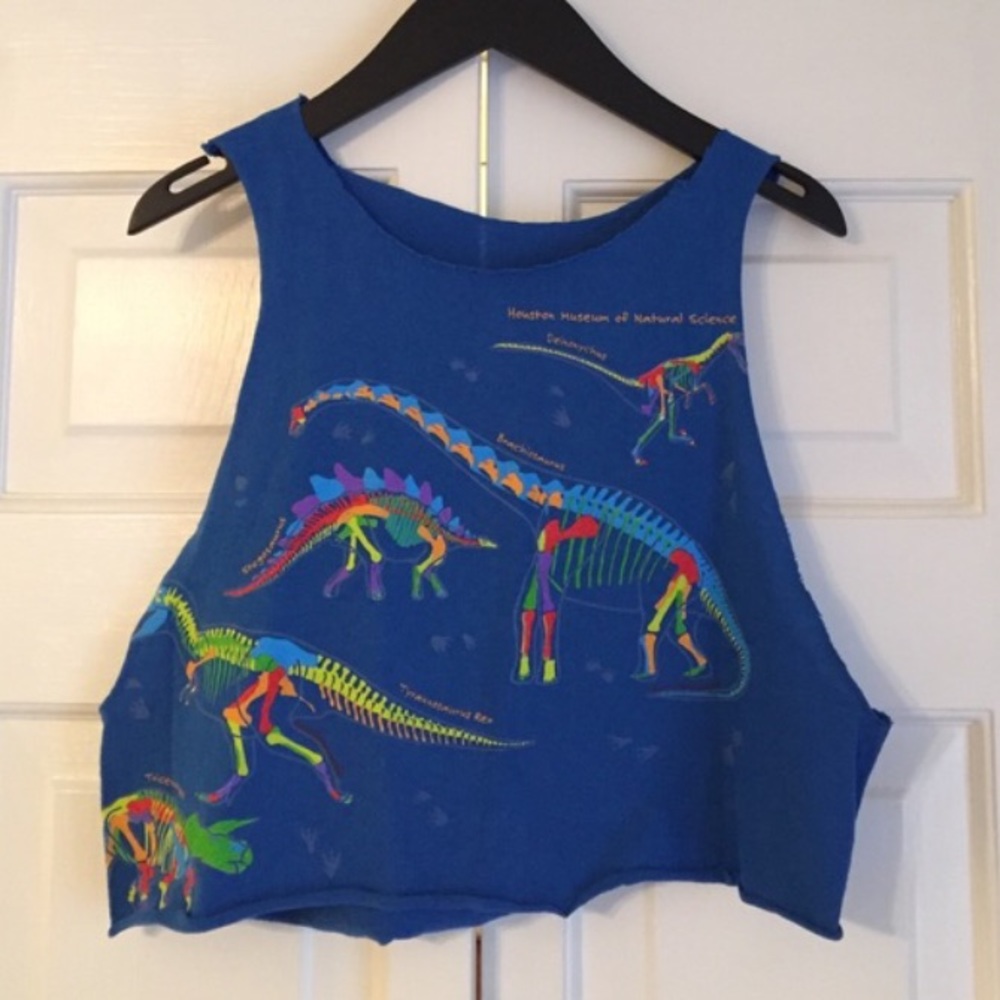 Dinosaur Crop Top Shirt